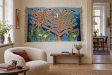 Tree of Life with Ibis handwoven tapestry — view 2