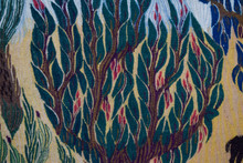 Grazing Horses among the Trees handwoven tapestry — view 7