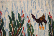 Grazing Horses among the Trees handwoven tapestry — view 15