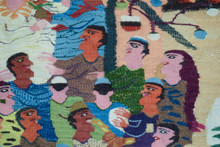 Village Wedding handwoven tapestry — view 13
