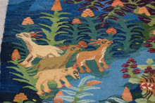 Lion and Gazelles Tree of Life handwoven tapestry — view 7