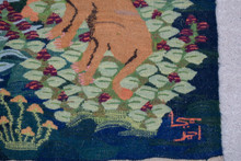 Lion and Gazelles Tree of Life handwoven tapestry — view 10