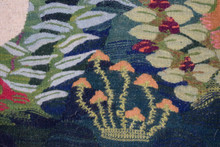 3.5 FT Lion and Gazelles Tree of Life Handwoven Tapestry, Egyptian Wool Wall Hanging, Natural Dye — detail 13
