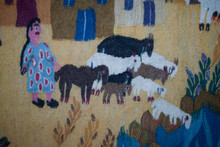 Nile Village Panorama handwoven tapestry — view 15
