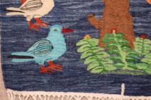 Broad Tree of Doves handwoven tapestry — view 3