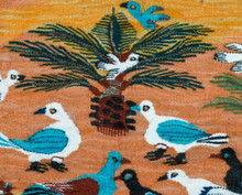 Doves and Date Palms handwoven tapestry — view 2