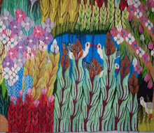 Blossom Garden handwoven tapestry — view 4