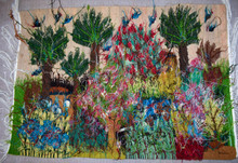 Blossom Garden handwoven tapestry — view 20