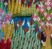 Blossom Garden handwoven tapestry — view 19