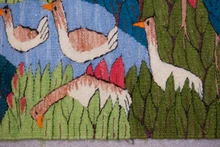 Geese in the Reeds handwoven tapestry — view 5