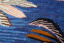 Roosters and Hens handwoven tapestry — view 10