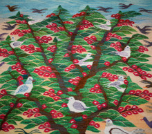 Fruiting Tree of Life with Doves handwoven tapestry — view 5