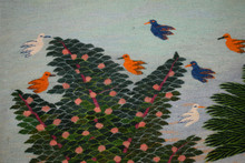 Village Sheep, Palms and Ducks handwoven tapestry — view 5