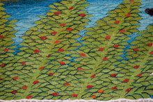 Village Sheep, Palms and Ducks handwoven tapestry — view 13