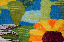 Sunflower Field and Geese handwoven tapestry — view 13