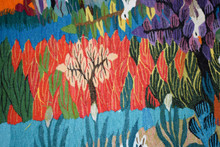 Garden with Donkey and Ibis handwoven tapestry — view 11