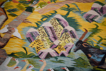 Nile Village with Palms and Ibis handwoven tapestry — view 14
