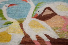 Nile Village with Palms and Ibis handwoven tapestry — view 16