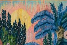 Village Market Day with 130+ Figures handwoven tapestry — view 14