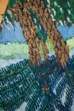 Village Market Day with 130+ Figures handwoven tapestry — view 20