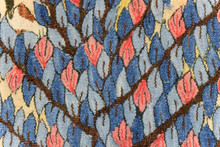 Tree of Life with Egrets — Handwoven Egyptian Wool Tapestry, 3.9 ft — detail 4