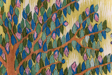 Sunlit Tree of Life with Birds — Handwoven Egyptian Wool Tapestry, 3.3 ft — detail 5