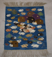 Custom Egyptian tapestry commission, small 2–3 ft — example of a past piece — detail 14