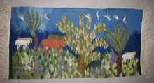 Custom Egyptian tapestry commission, medium 3–4.5 ft — example of a past piece — detail 18