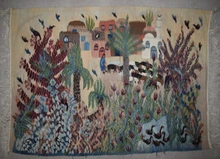 Custom Egyptian tapestry commission, medium 3–4.5 ft — example of a past piece — detail 9