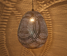 brass hanging light