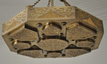 brass chandelier