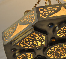 brass Moroccan chandelier lamp