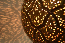 large bronze brass lamp