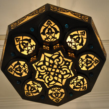 brass chandelier