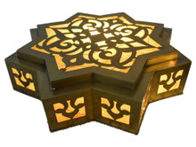 Egyptian brass wall lamps