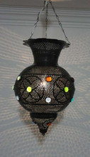 Moroccan Black Chandelier Lamp