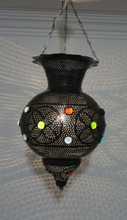 Moroccan Black Chandelier Lamp