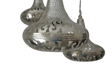 Silver Moroccan pendant lamps 
