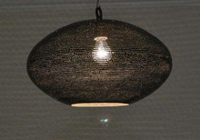 Moroccan brass hanging lamp