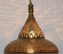 oxidized brass pendant