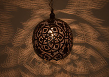 brass light fixture