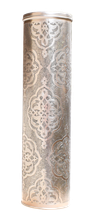 Tall Silver Moroccan Pendant Lamp - Brass