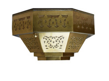 Moroccan Matte Gold Brass Wall Sconce