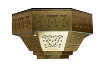 Moroccan Matte Gold Brass Wall Sconce