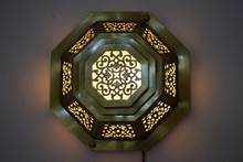 Moroccan Matte Gold Brass Wall Sconce