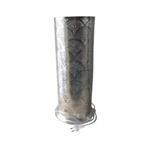 Silver Moroccan exotic floor lamp