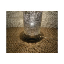 Turkish Style Floor Lamp - Moroccan Brass Lantern - close up