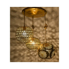 Boho style chandelier lamps
