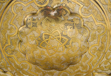 Large Moroccan ceiling fixture brass light