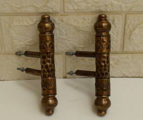 Set of 2 Moroccan Door Handle, Egyptian Handmade Oxidize Brass Handle, Home Decor, Cabinet Drawer Handle, Drawer Pulls, Knobs & Pulls